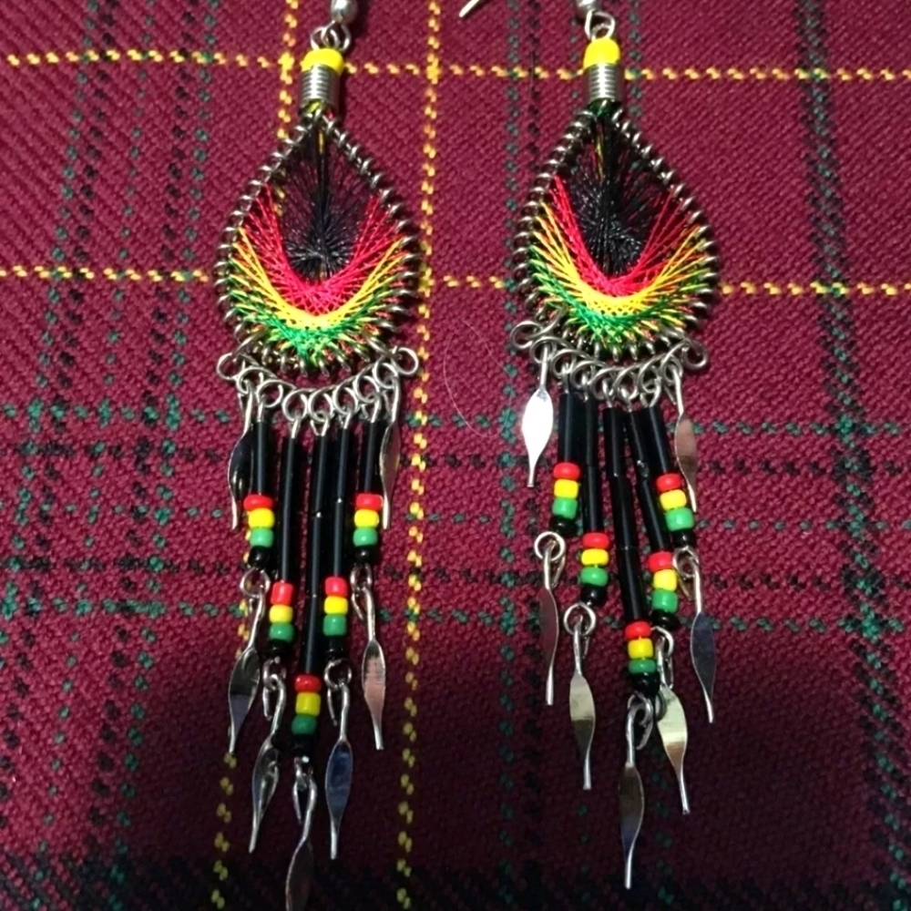 NEW HANDMADE DREAM CATCHER BOHO ETHNIC AZTEC HANGING EARRING